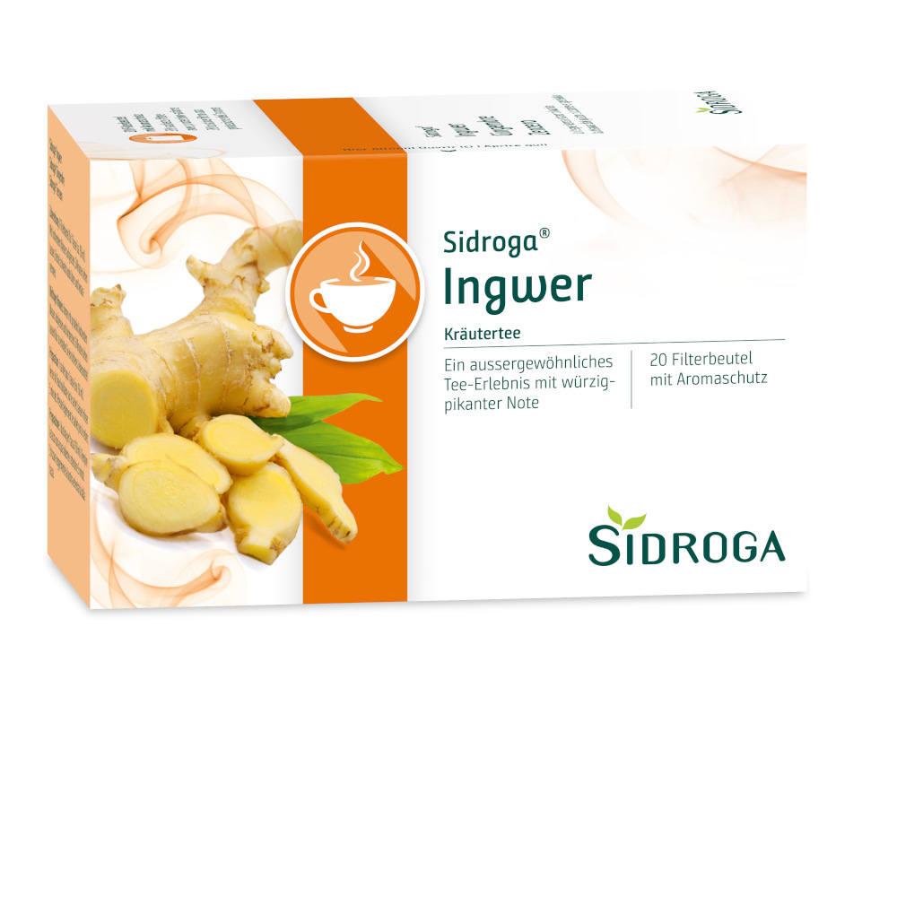 SIDROGA Ingwer Tee Filterbeutel 20X0.75 g Tee
