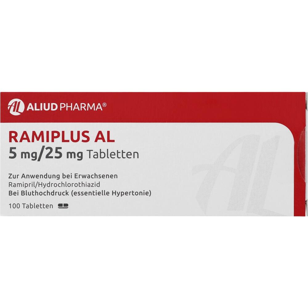 RAMIPLUS AL 5 mg/25 mg 100 St Tabletten