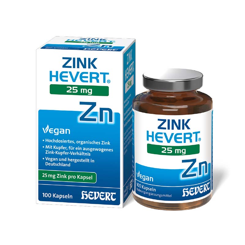 ZINK HEVERT 25 mg 100 St Kapseln