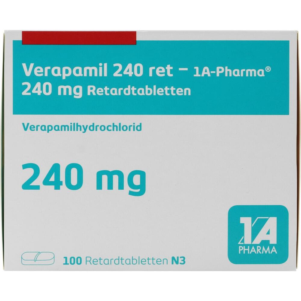 Verapamil 240 ret-1 A Pharma 100 St Retard-Tabletten