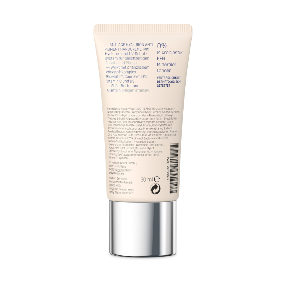 EUBOS HYALURON Anti Pigment Handcreme LSF 15 50 ml Creme