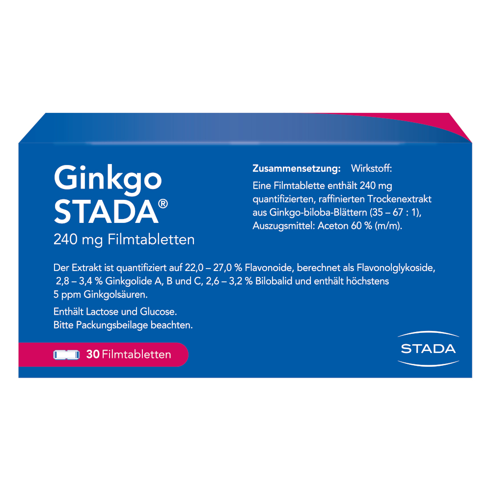 Ginkgo STADA 240mg 30 St Filmtabletten