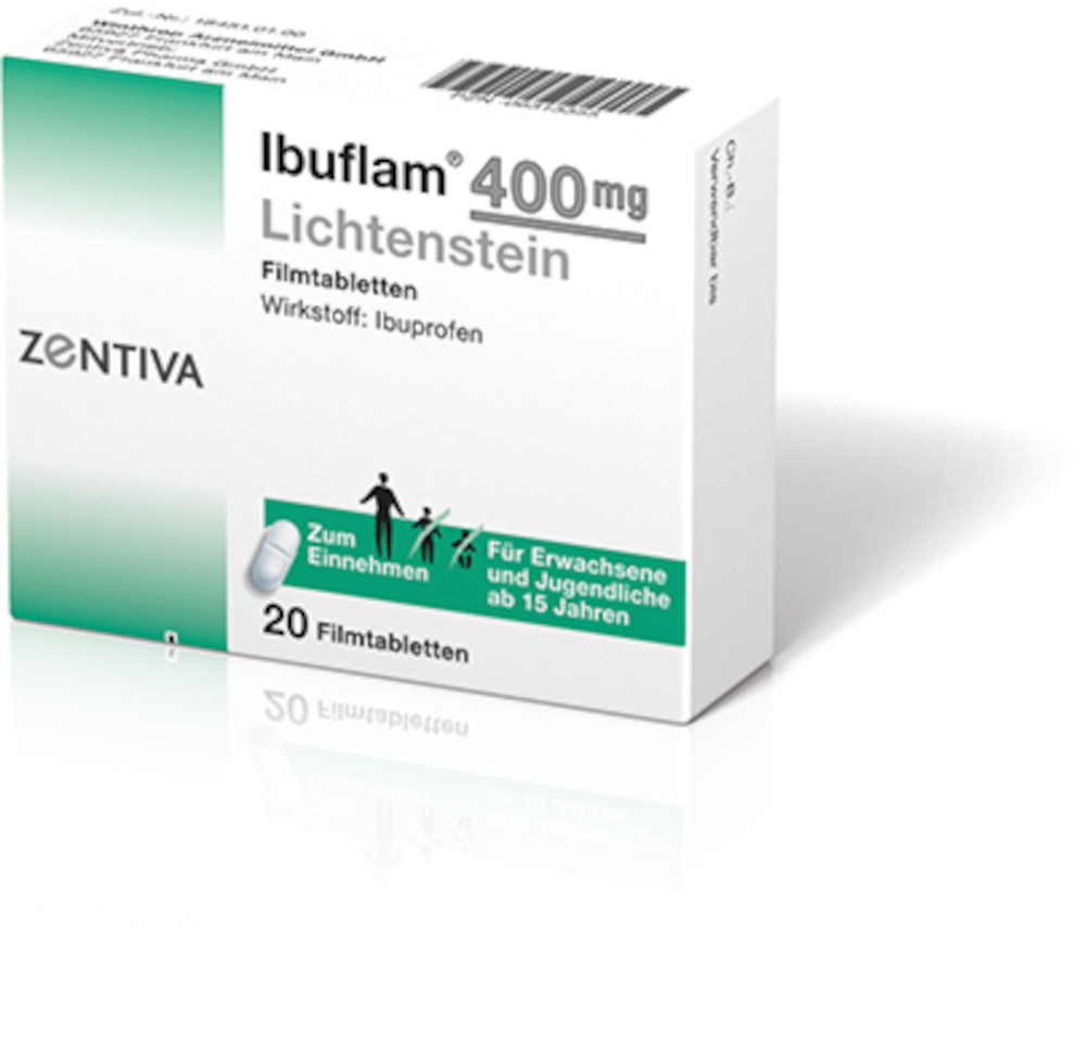 Ibuflam 400mg Lichtenstein 20 St Filmtabletten