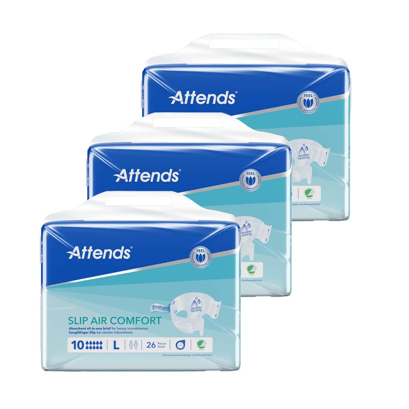 Attends SLIP AIR COMFORT 10 L Box 3X26 St