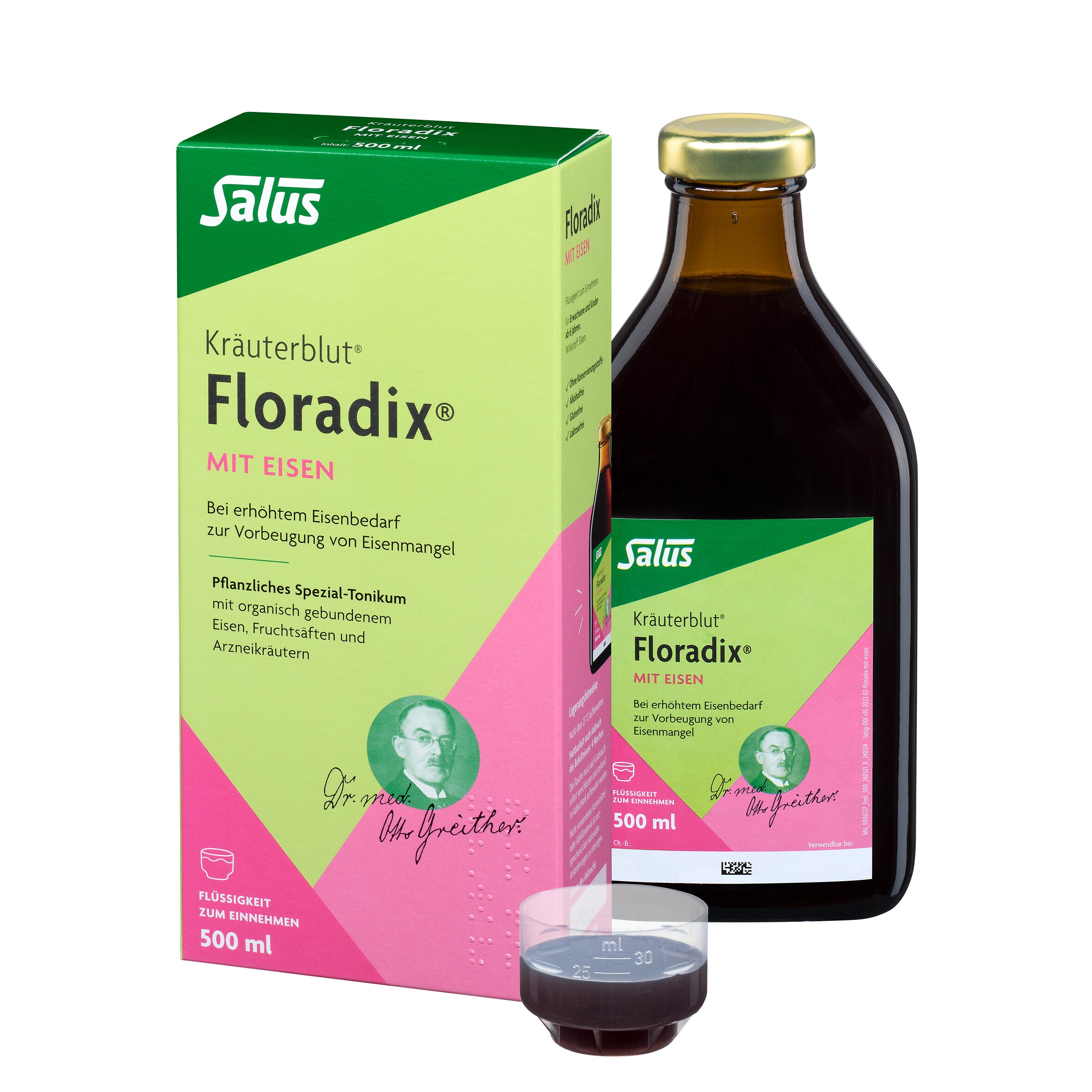Kräuterblut Floradix MIT EISEN Salus 500 ml Lösung zum Einnehmen