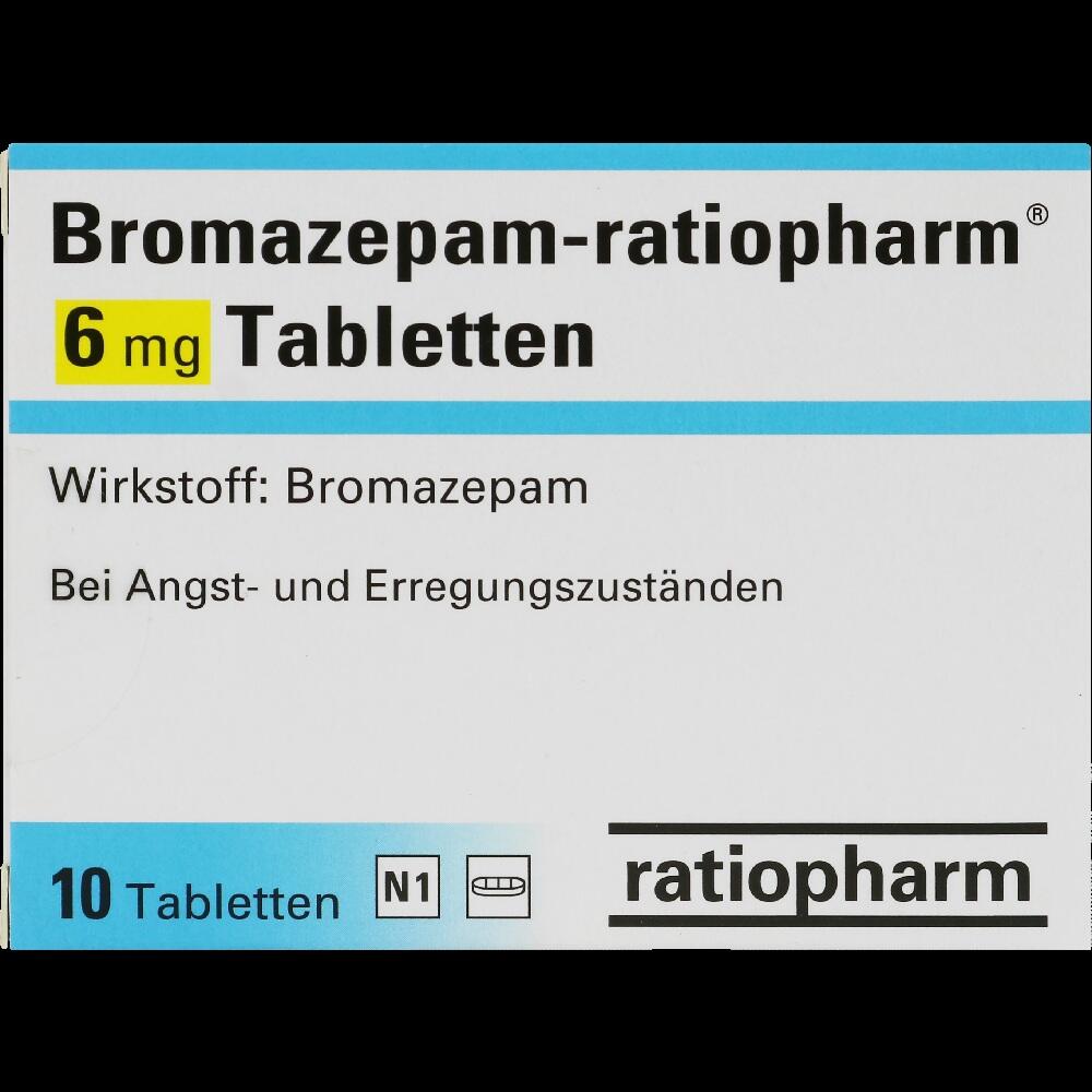 Bromazepam-ratiopharm 6mg 10 St Tabletten