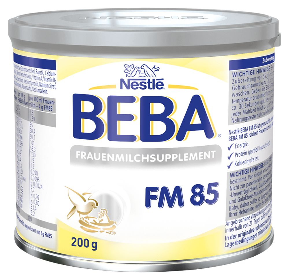 Nestle BEBA FRAUENMILCHSUPPLEMENT FM 85 200 g Pulver