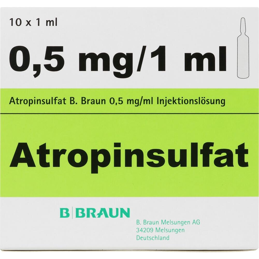ATROPINSULFAT B.Braun 0,5 mg/ml 10X1 ml Ampullen