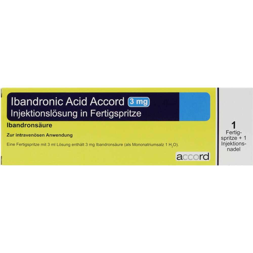 IBANDRONIC Acid Accord 3mg/3ml Inj.-Lsg.Fertigspr. 1 St Injektionslösung