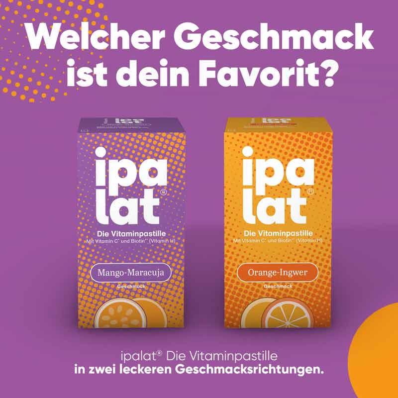ipalat Die Vitaminpastille Orange-Ingwer 40 St Pastillen