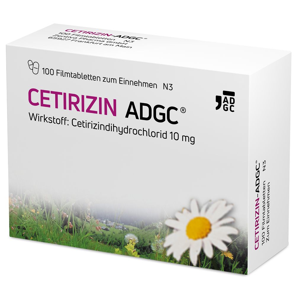 Cetirizin ADGC Doppelpack 2X100 St Filmtabletten