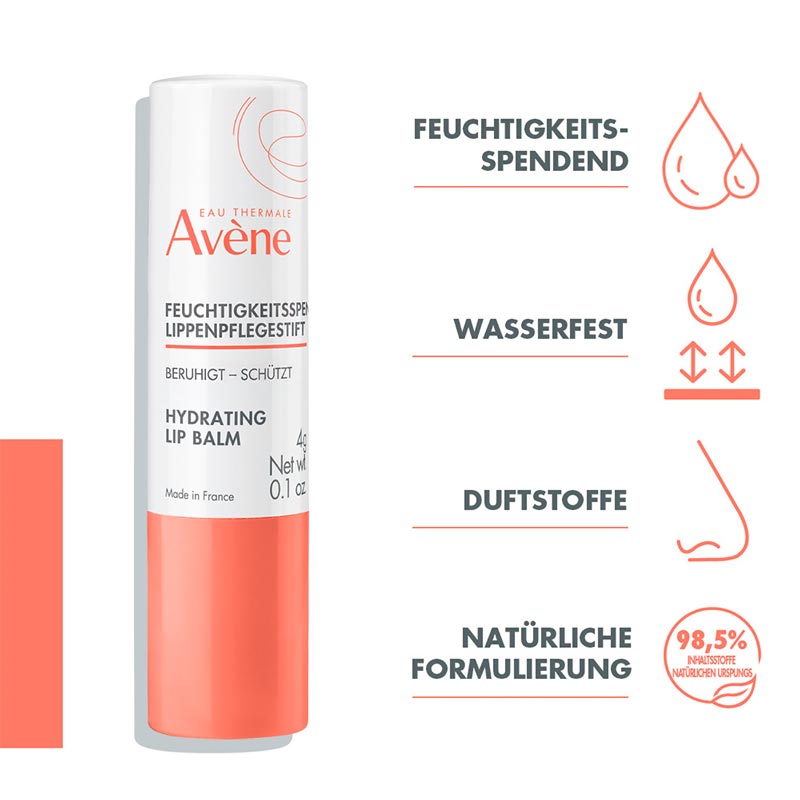 Av&egrave;ne Feuchtigkeitsspendender LIPPENPFLEGESTIFT  4 g Stifte