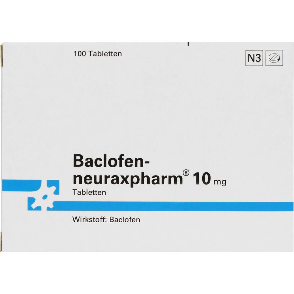 BACLOFEN neuraxpharm 10 mg Tabletten 100 St Tabletten