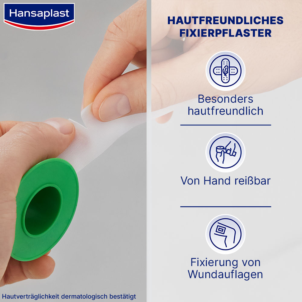 Hansaplast Sensitive 5m x 2,5cm 1 St Pflaster