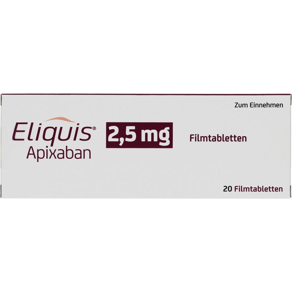 Eliquis 2,5mg 20 St Filmtabletten