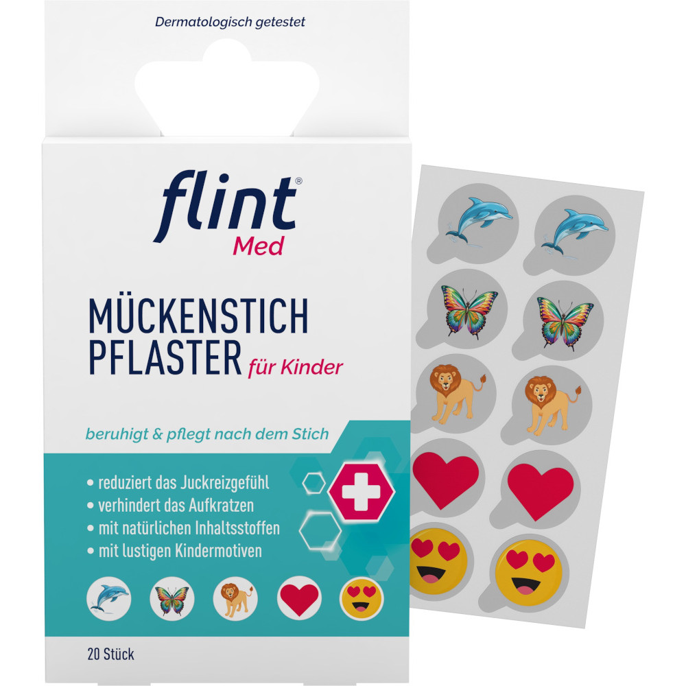 flint Med MÜCKENSTICH PFLASTER für Kinder 20 St Pflaster