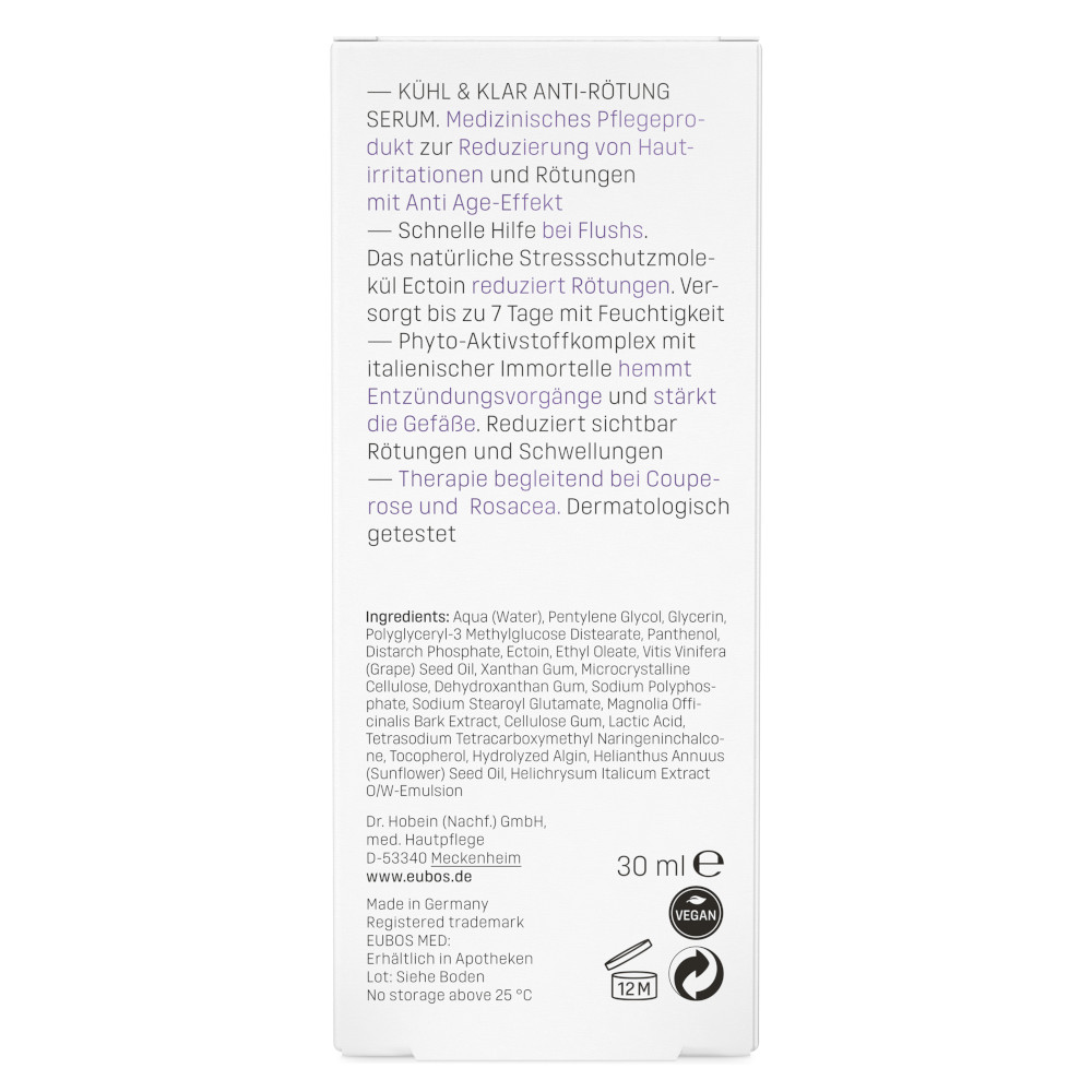 EUBOS KÜHL & KLAR Anti-Rötung Serum 30 ml Konzentrat