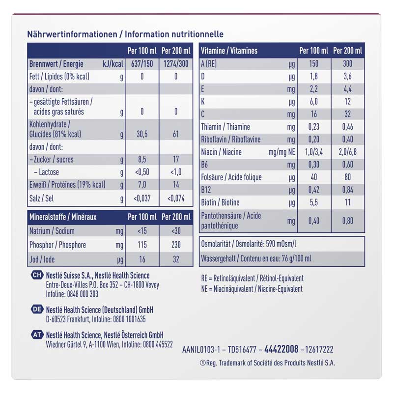 resource ULTRA fruit Waldbeere 4X200 ml Flüssigkeit