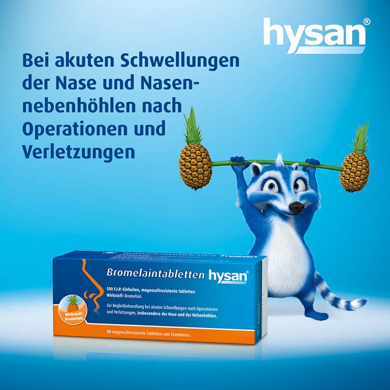 Bromelaintabletten hysan 20 St Tabletten magensaftresistent