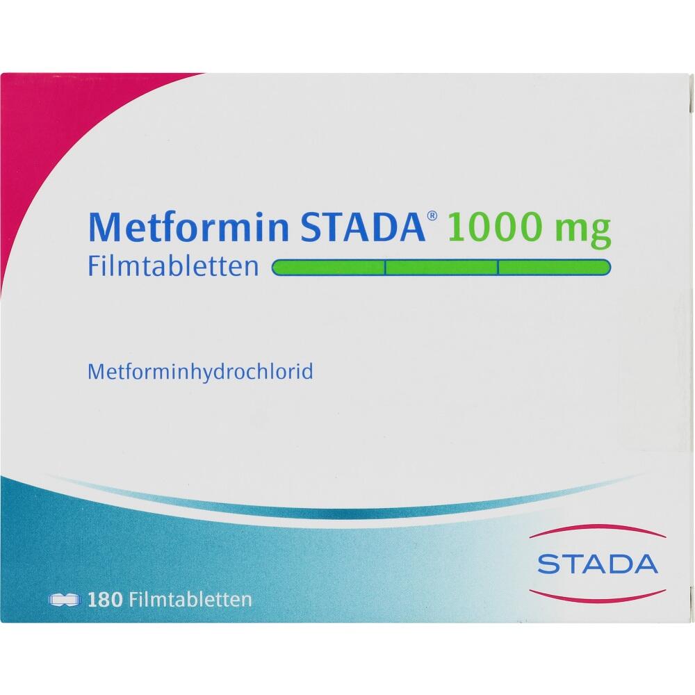 Metformin STADA 1000mg 180 St Filmtabletten