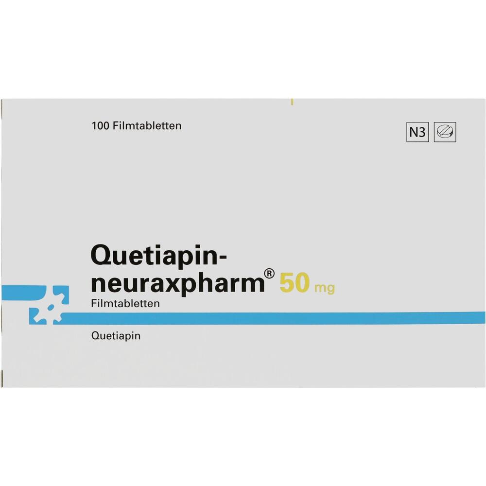 Quetiapin-neuraxpharm 50mg 100 St Filmtabletten