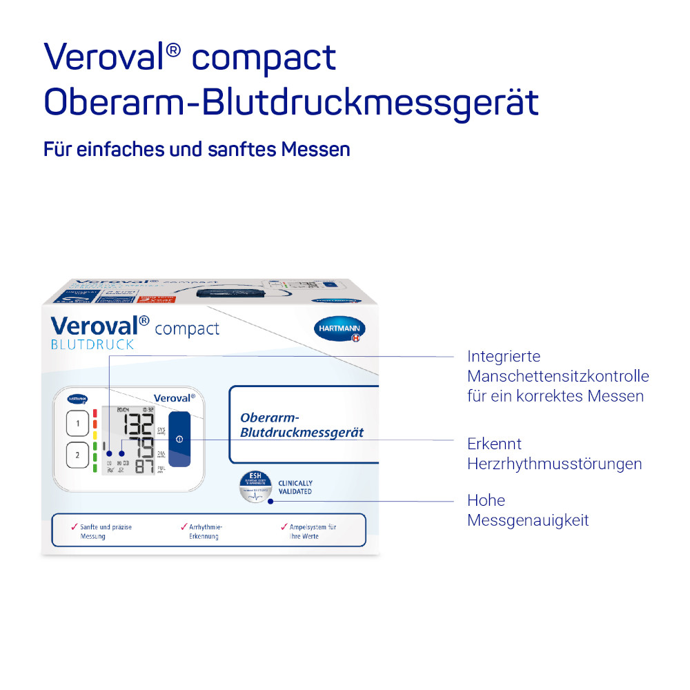 Veroval Compact Oberarm-Blutdruckmessgerät 1 St