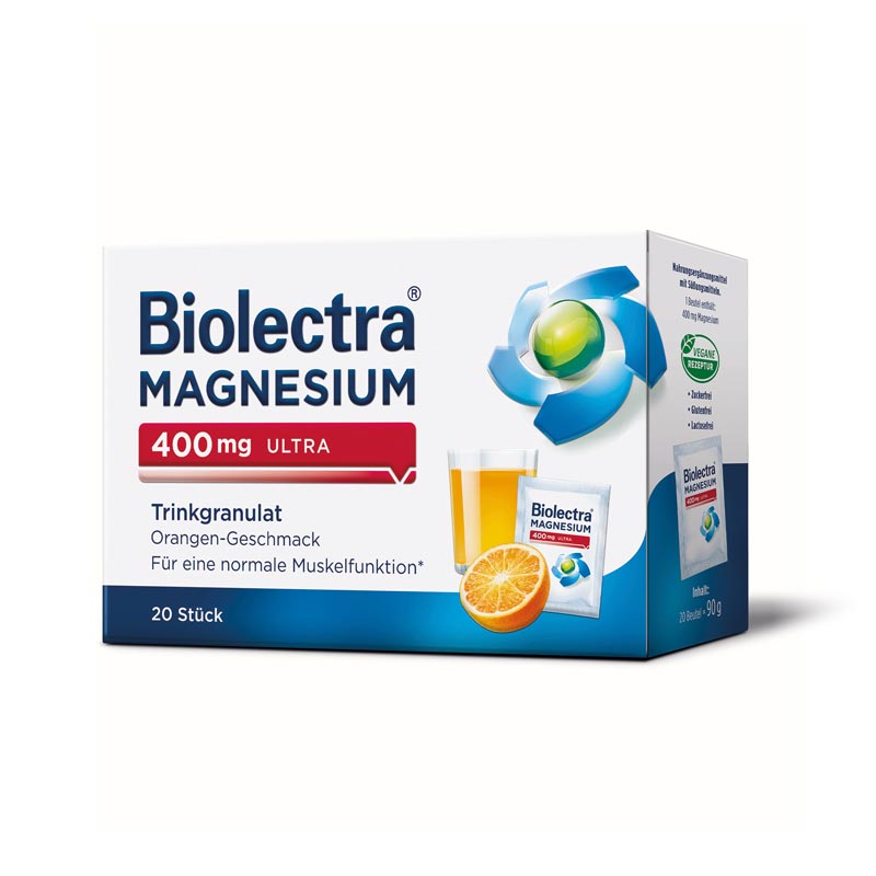 Biolectra MAGNESIUM 400mg ULTRA Orange 20 St Granulat
