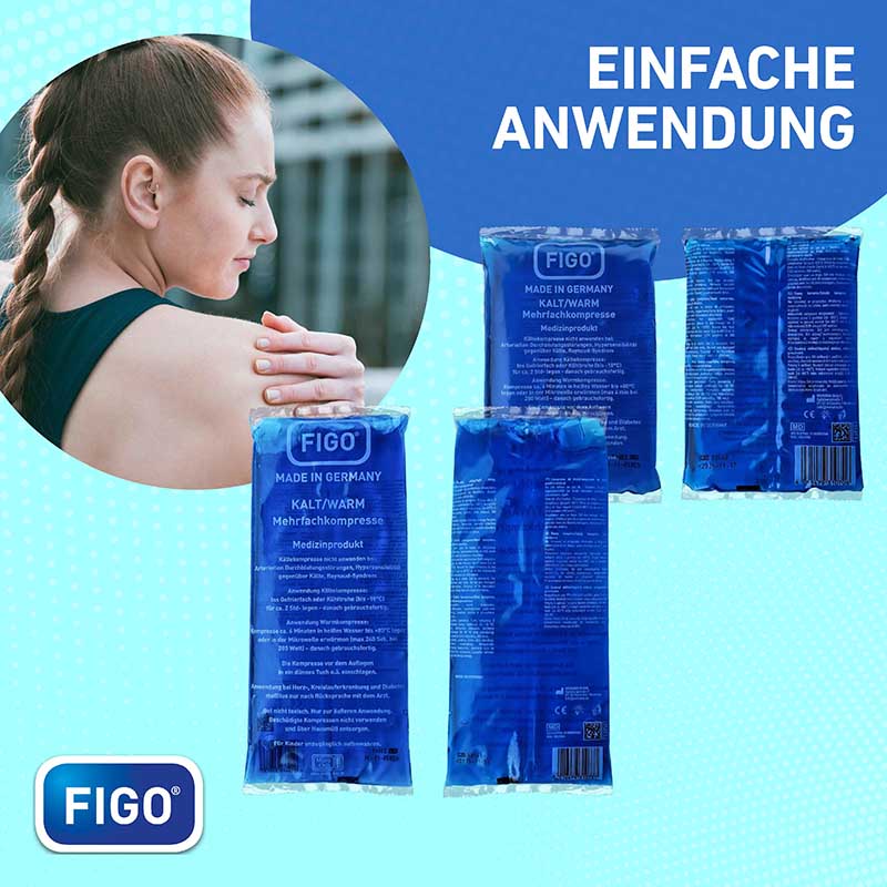 FIGO Kalt/Warm Mehrfachkompresse 11,5 x 18,5 cm 1 St 1 St Kompressen