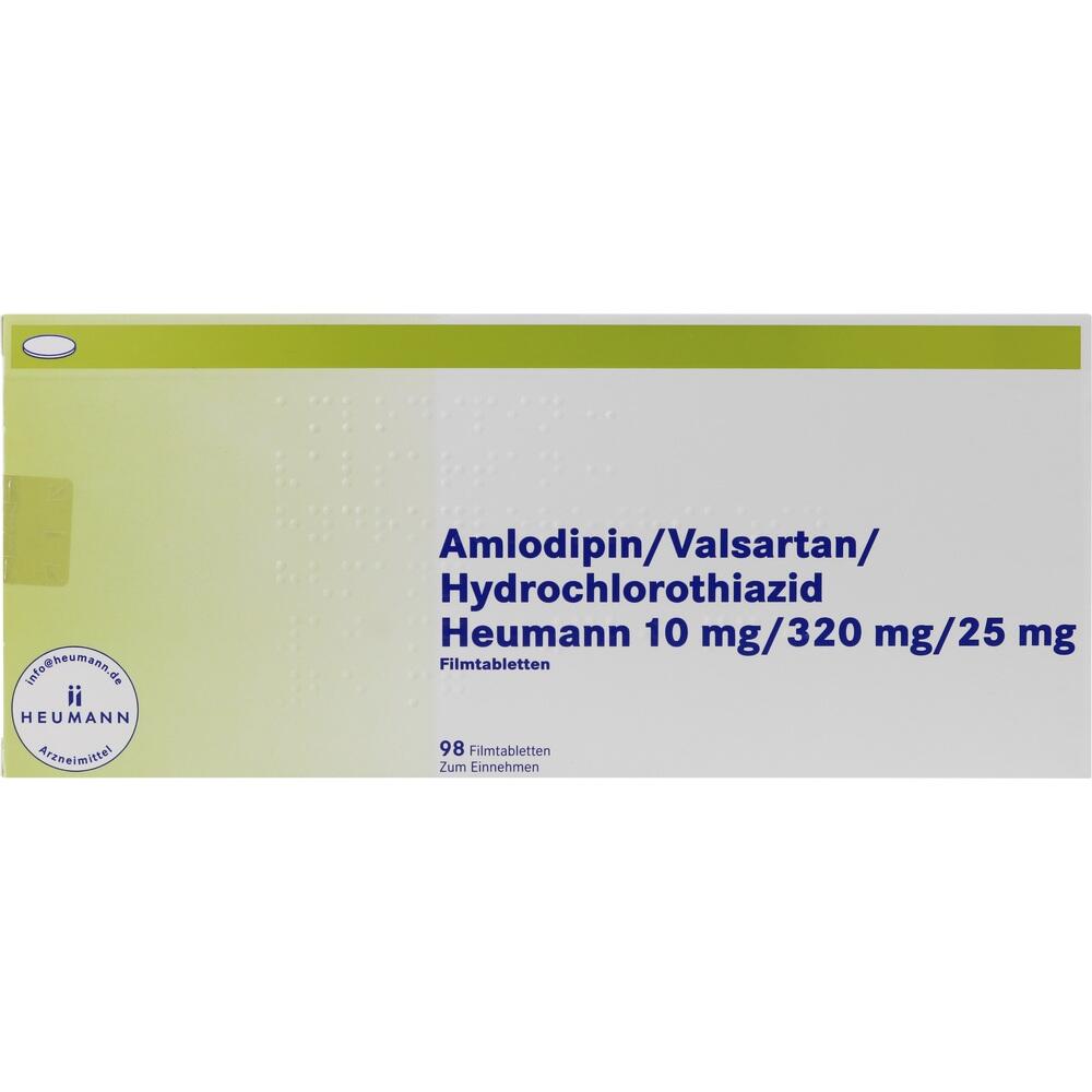 Amlodipin/Valsartan/Hydrochlorothiazid Heumann 10mg/320mg/25mg 98 St Filmtabletten