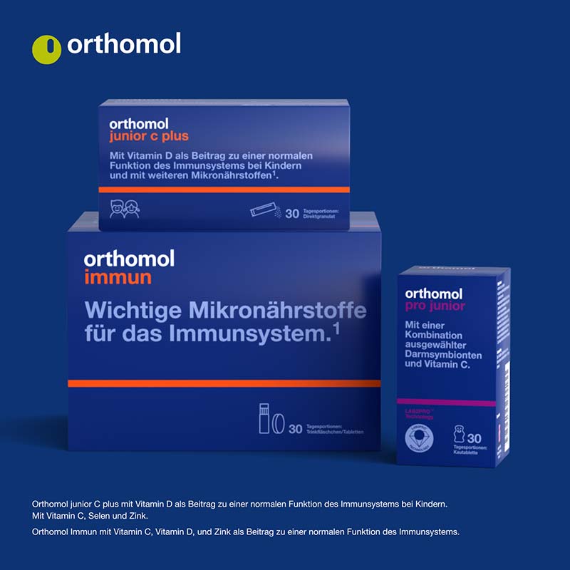 orthomol junior Omega plus - mit Eisen, Omega-3-Fettsäuren und Vitamin B12 - 90 Toffees