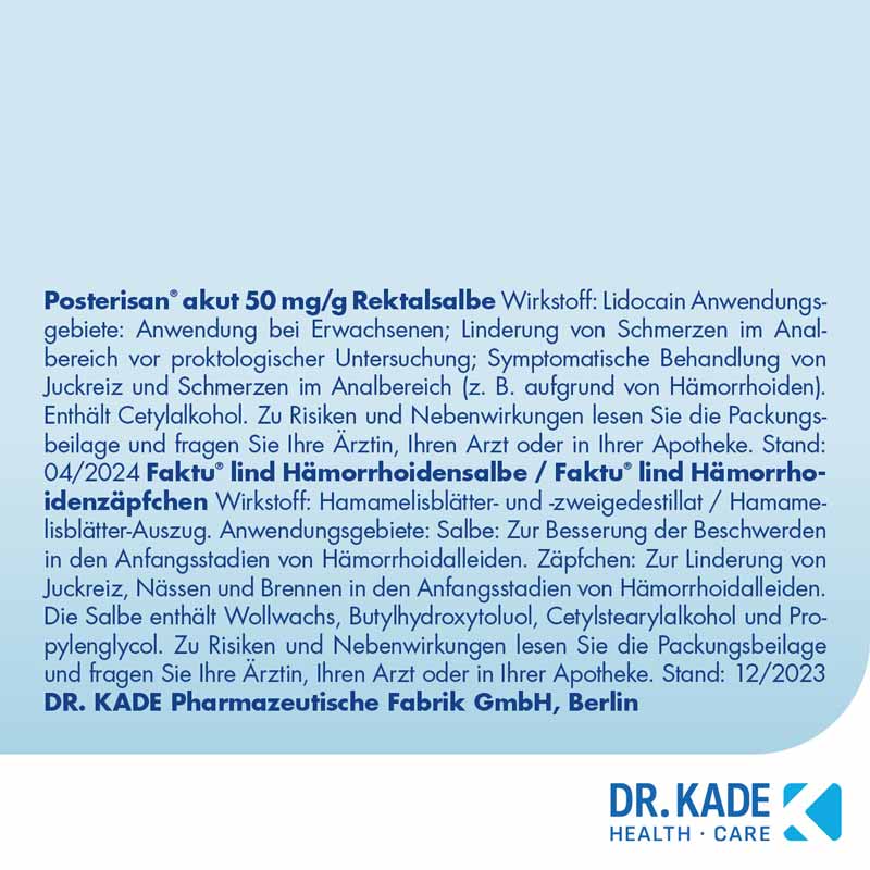 FAKTU lind Hämorrhoidenzäpfchen 10 St Suppositorien