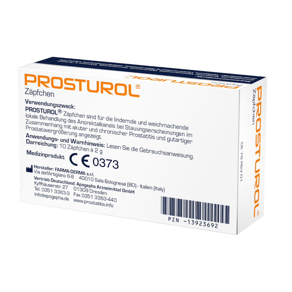 PROSTUROL Zäpfchen 10 St Suppositorien