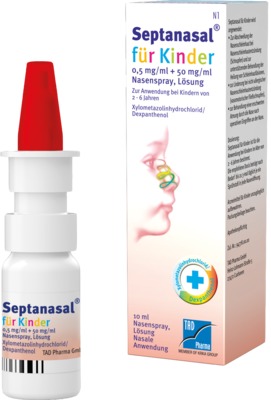 Septanasal f&uuml;r Kinder 0,5mg/ml + 50mg/ml Nasenspray 10 ml Nasenspray
