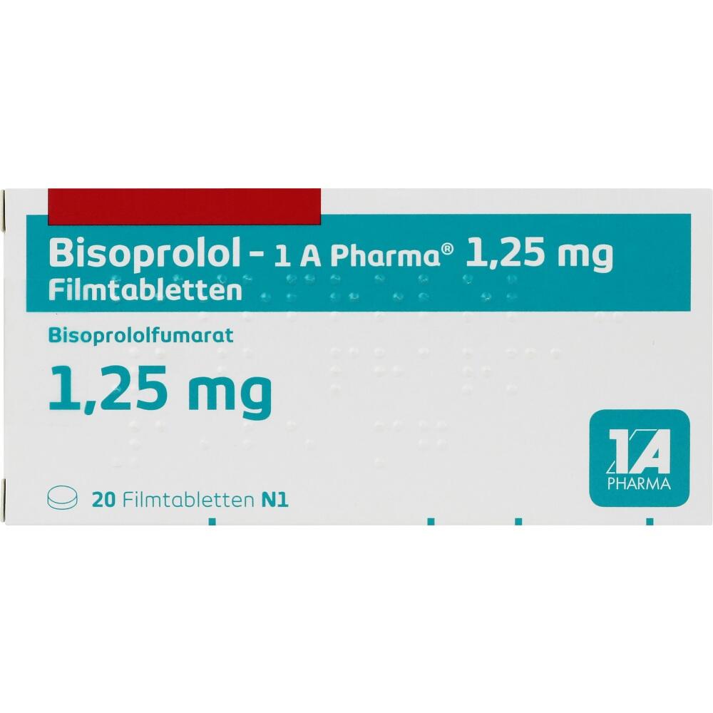 Bisoprolol-1 A Pharma 1,25mg 20 St Filmtabletten