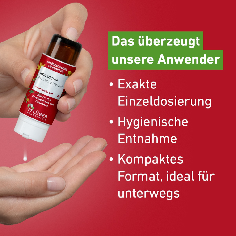 Hypericum D12 Globuli Pflüger 10 g Globuli