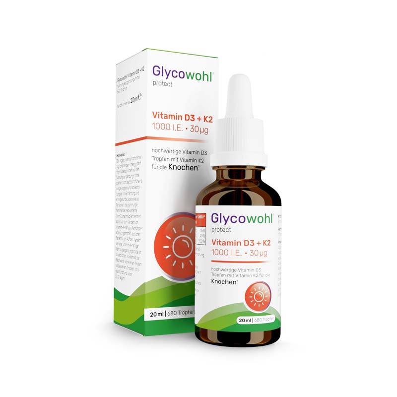 Glycowohl protect Vitamin D3 + K2 20 ml Tropfen