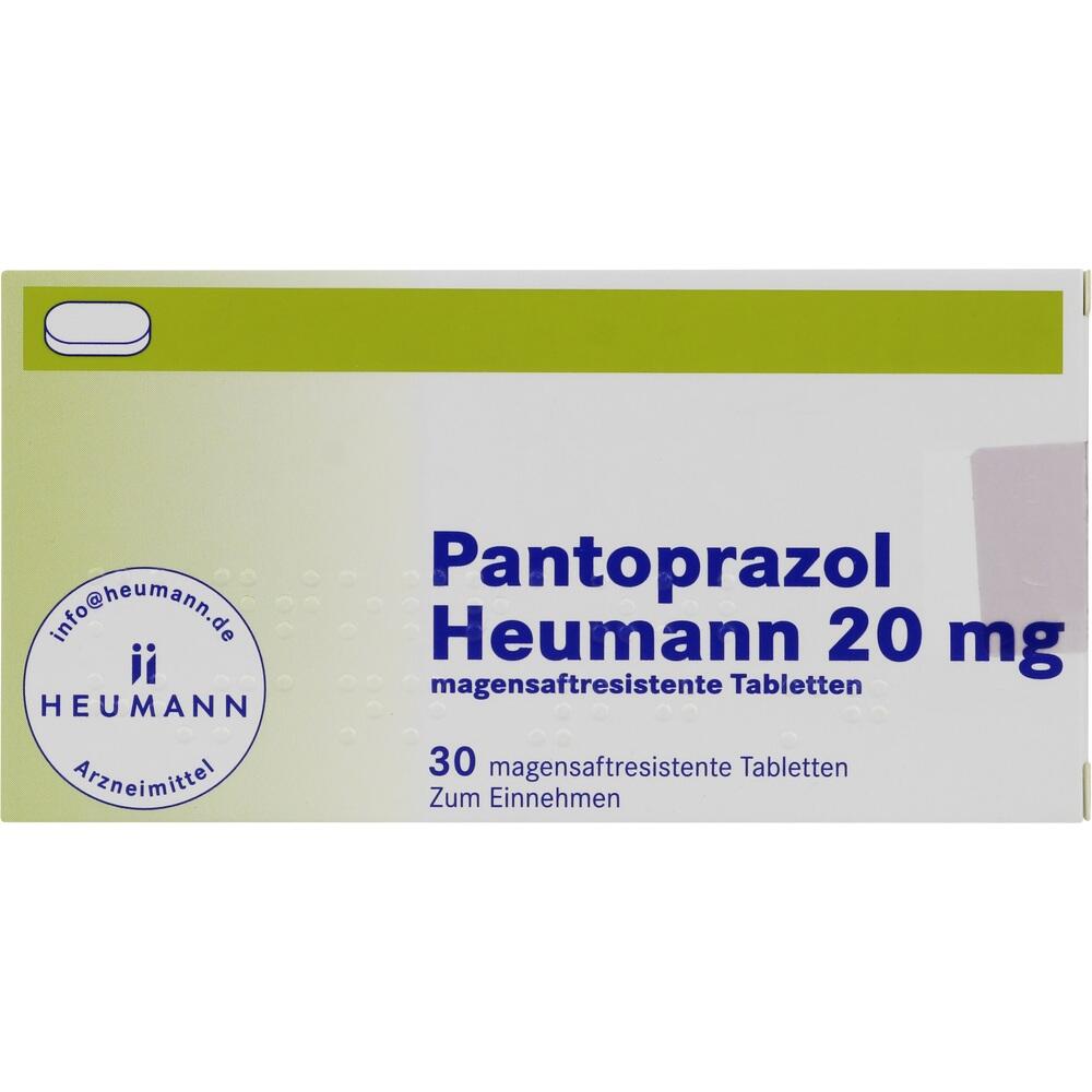 Pantoprazol Heumann 20mg 30 St Tabletten magensaftresistent