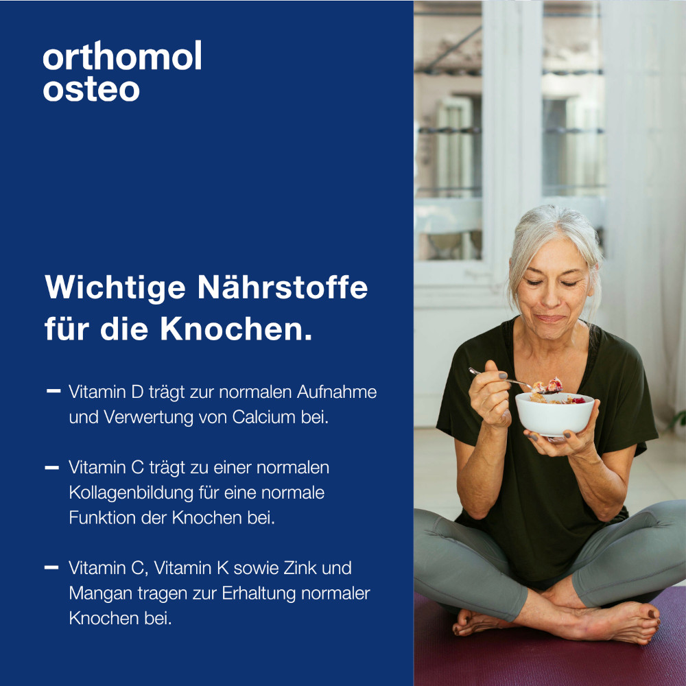 orthomol osteo - Mikronährstoffe - Nahrungsergänzungsmittel mit den Vitaminen C, D und K sowie Zink - Granulat