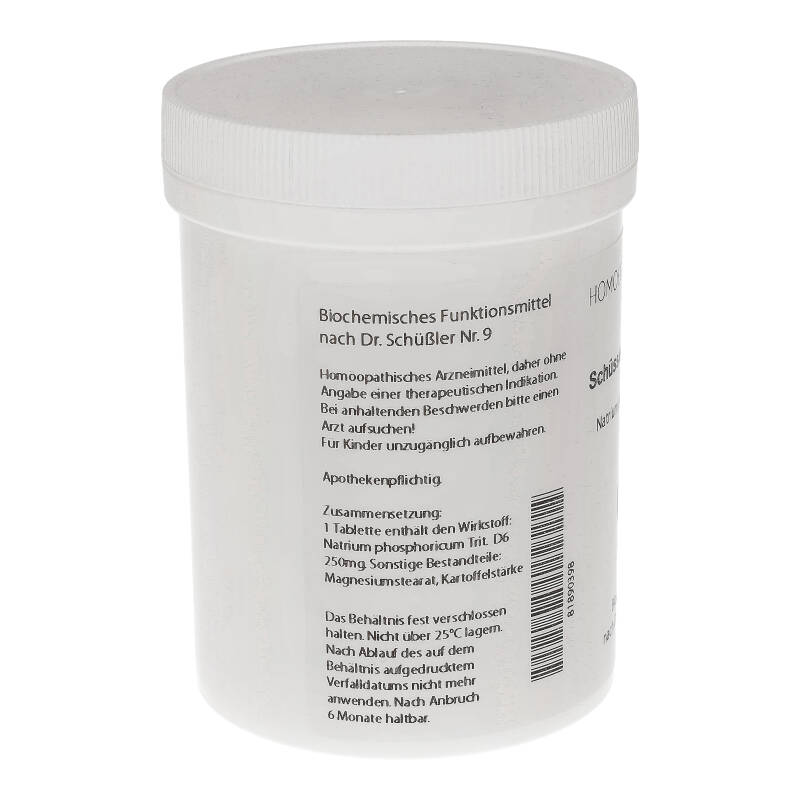 HOMOEOPATHIEFUCHS Schüssler-Salz Nr. 9 Natrium phosphoricum D6 1000 St Tabletten