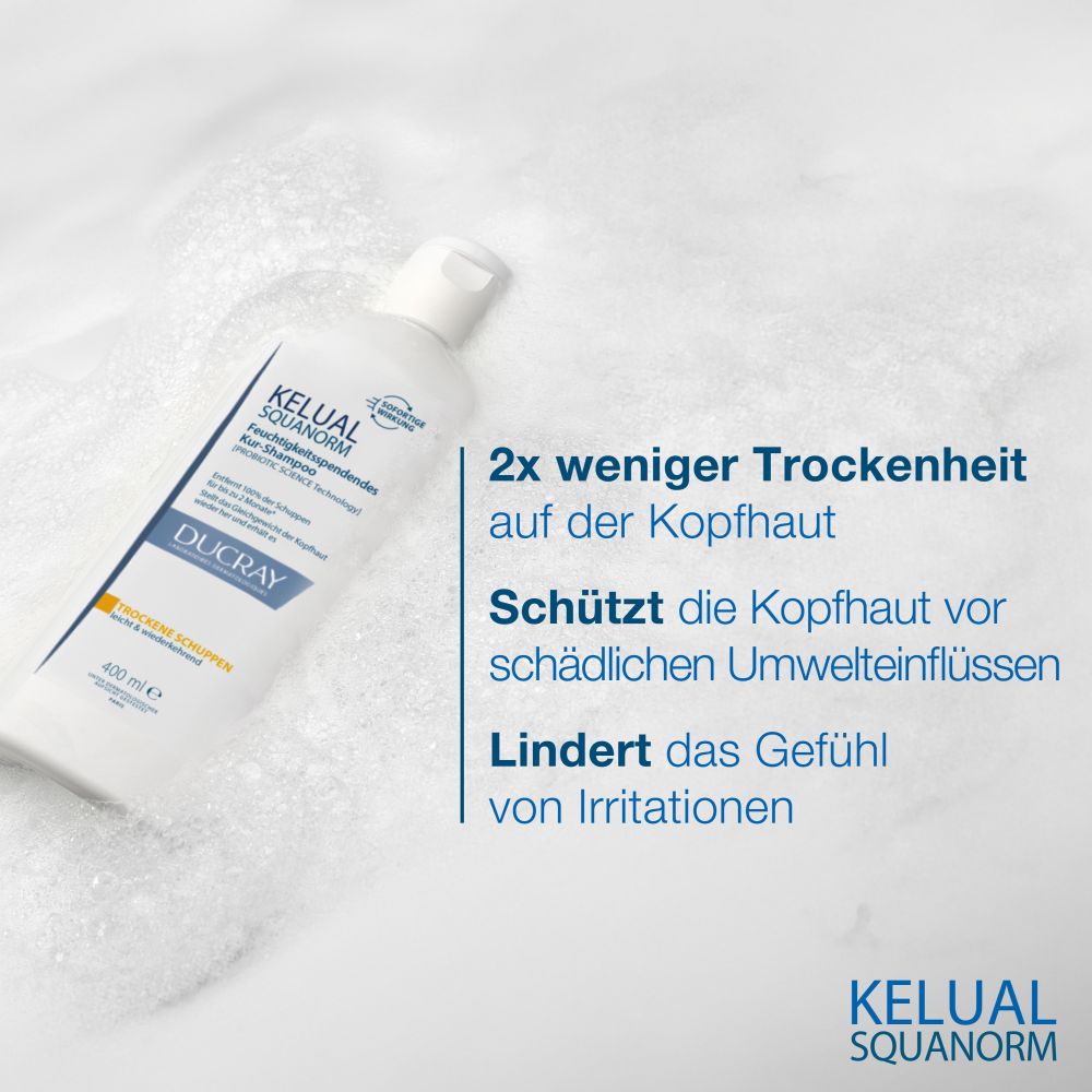 DUCRAY KELUAL SQUANORM Shampoo trockene Schuppen Doppelpack  2X400 ml Shampoo