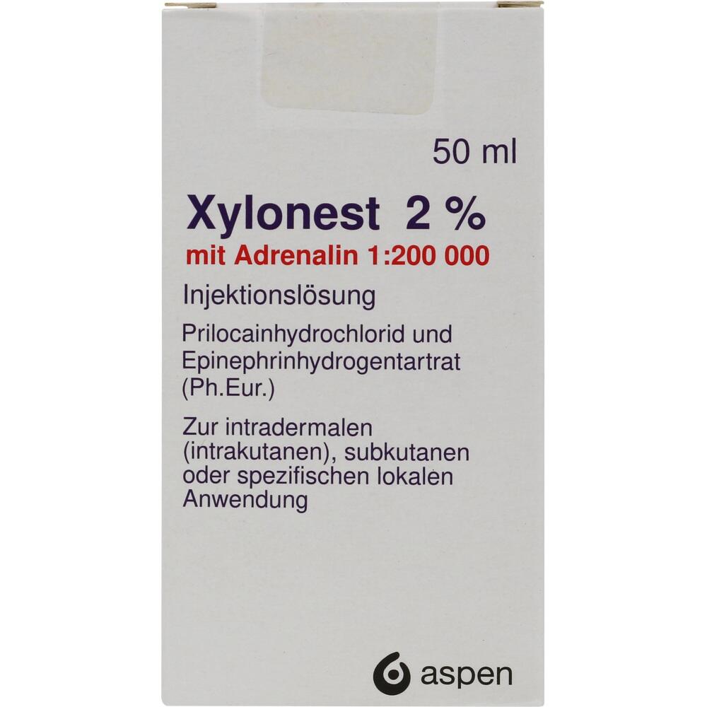 XYLONEST 2% m. Adrenalin Fl. Injektionslösung 50 ml Injektionslösung