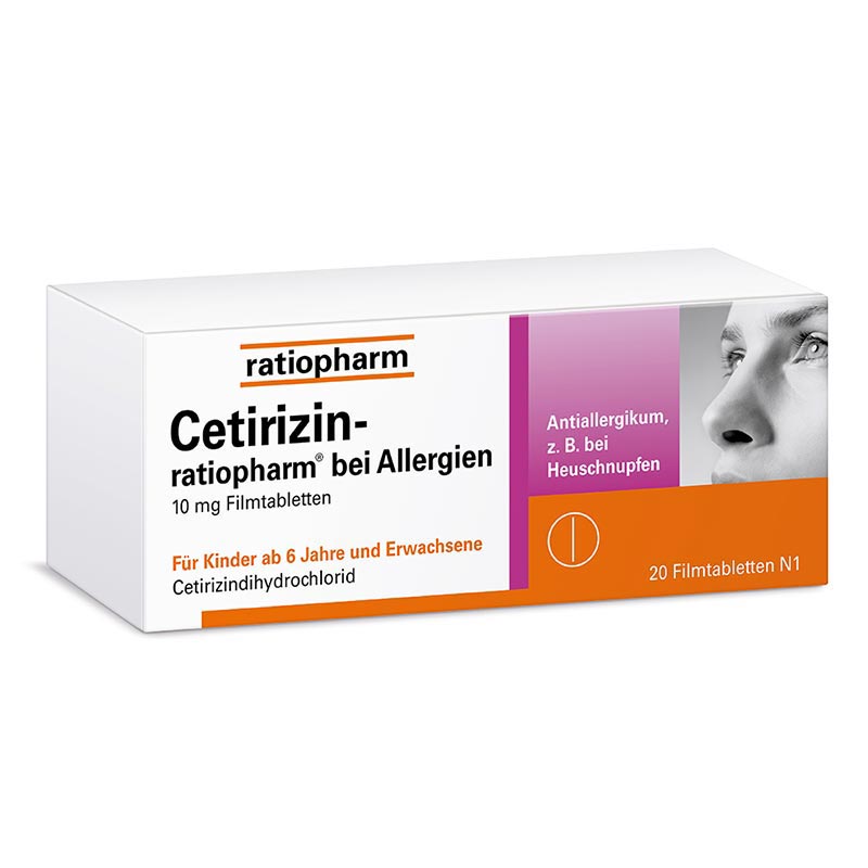 Cetirizin-ratiopharm bei Allergien 20 St Filmtabletten