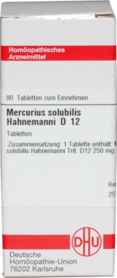 MERCURIUS SOLUBILIS Hahnemanni D 12 Tabletten 80 St Tabletten