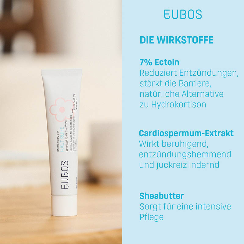 EUBOS TROCKENE KINDER-HAUT HAUT RUHE EctoAkut forte 7% Ectoin 30 ml Creme