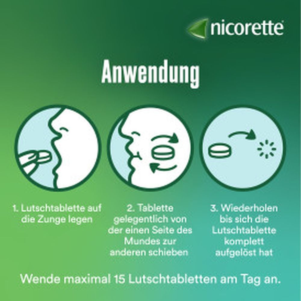 nicorette Lutschtablette freshmint 2 mg Nikotin zur Raucherentwöhnung 160 St Lutschtabletten