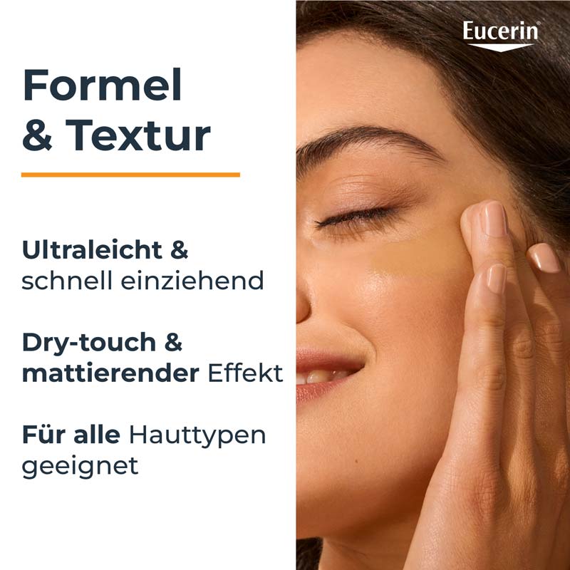 Eucerin SUN HYDRO PROTECT MITTEL ULTRALEICHTES FACE SUN FLUID TINTED LSF 50+  50 ml Creme