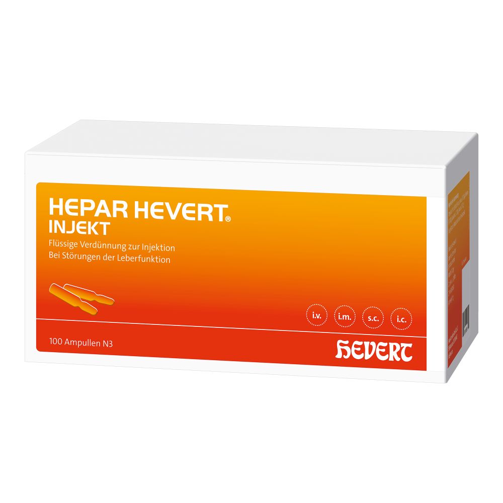 HEPAR HEVERT INJEKT 100X2 ml Ampullen