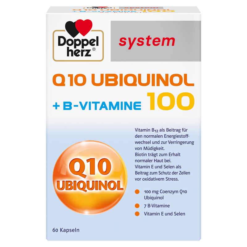 Doppelherz system Q10 UBIQUINOL 100  + B-VITAMINE 60 St Kapseln