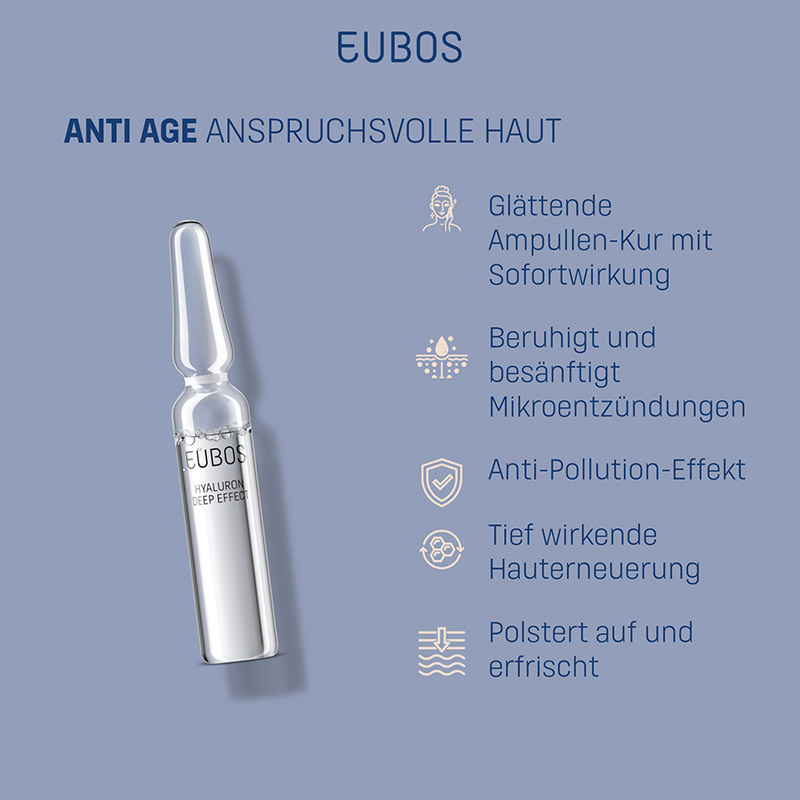 Eubos  Hyaluron Deep Effect Ampullen-Kur 7X2 ml Ampullen