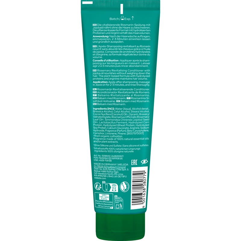 WELEDA Rosemary REVITALIZING CONDITIONER 150 ml Haarspülung